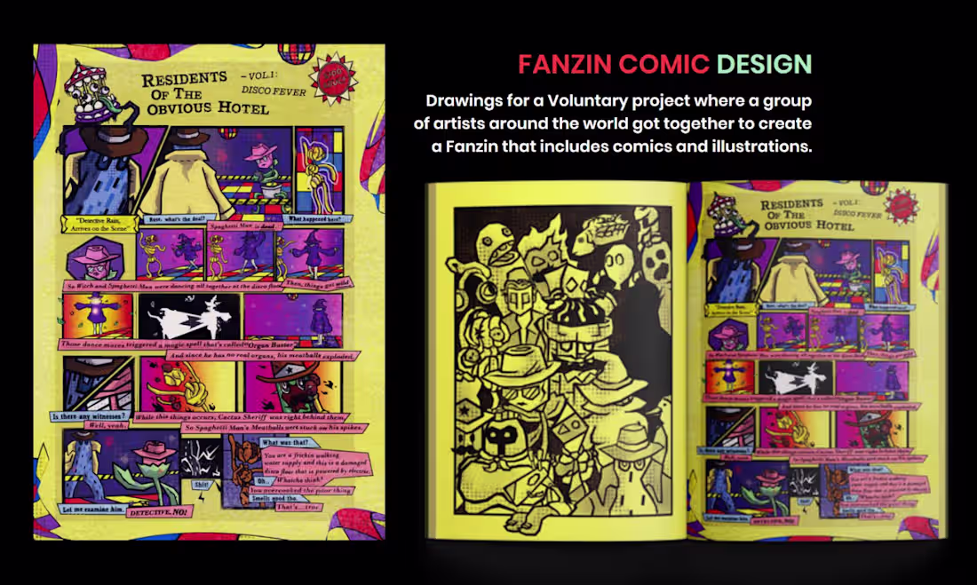 Cover image for FANZIN COMIC DESIGN