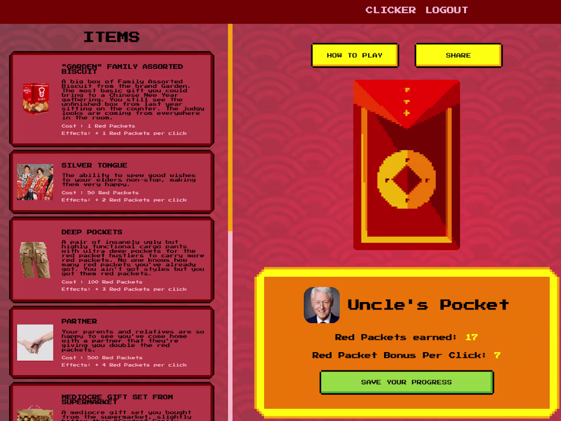 Cover image for Red Packet Clicker - Web Game