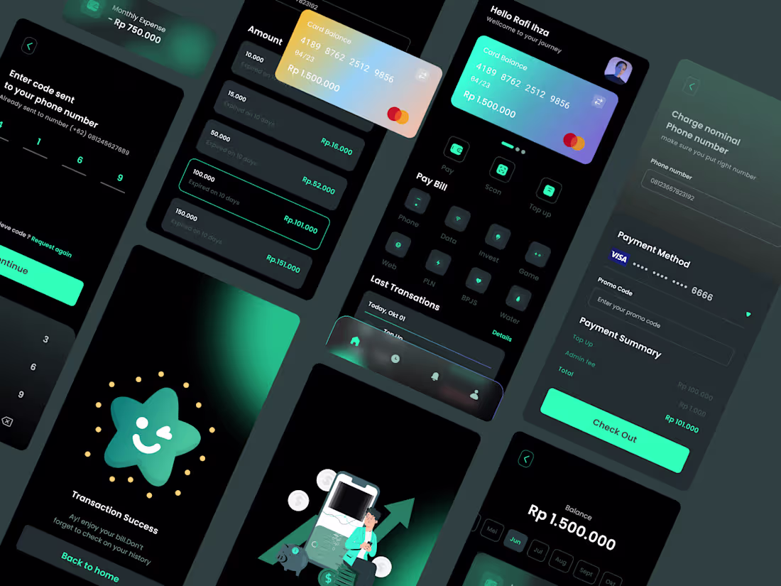 Cover image for m0ny - Digital wallet app