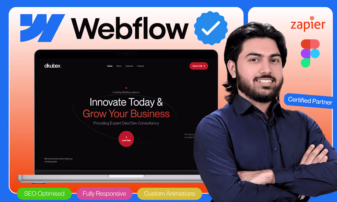 Cover image for Webflow Design + Develop, High Performance Sites for you!