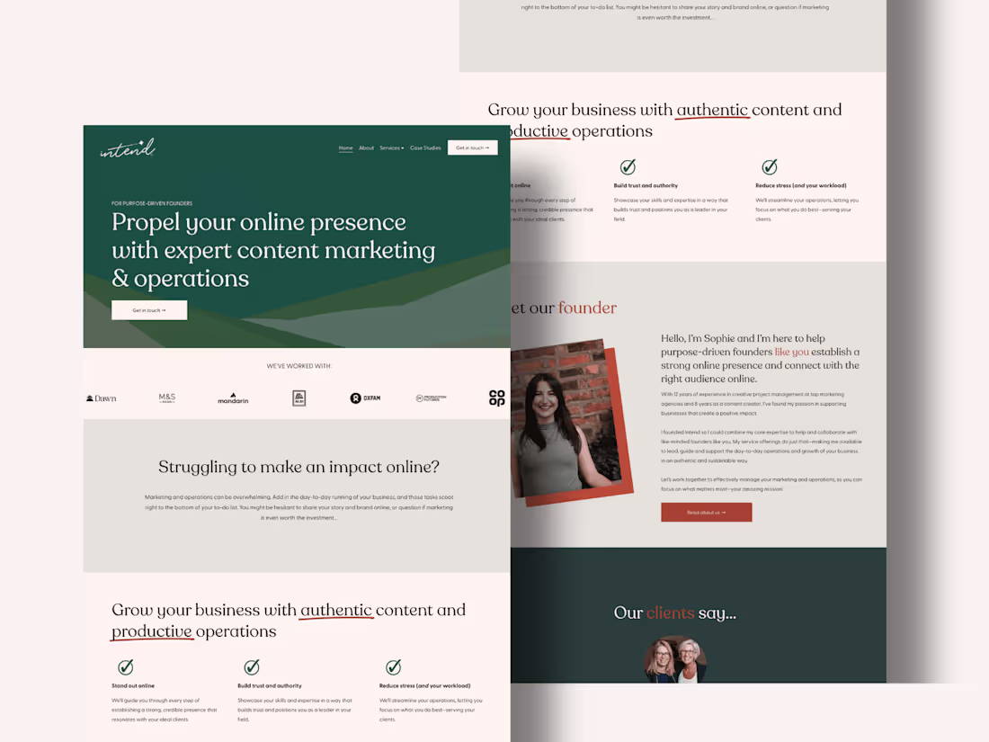 Cover image for Custom Squarespace Website for Consultancy