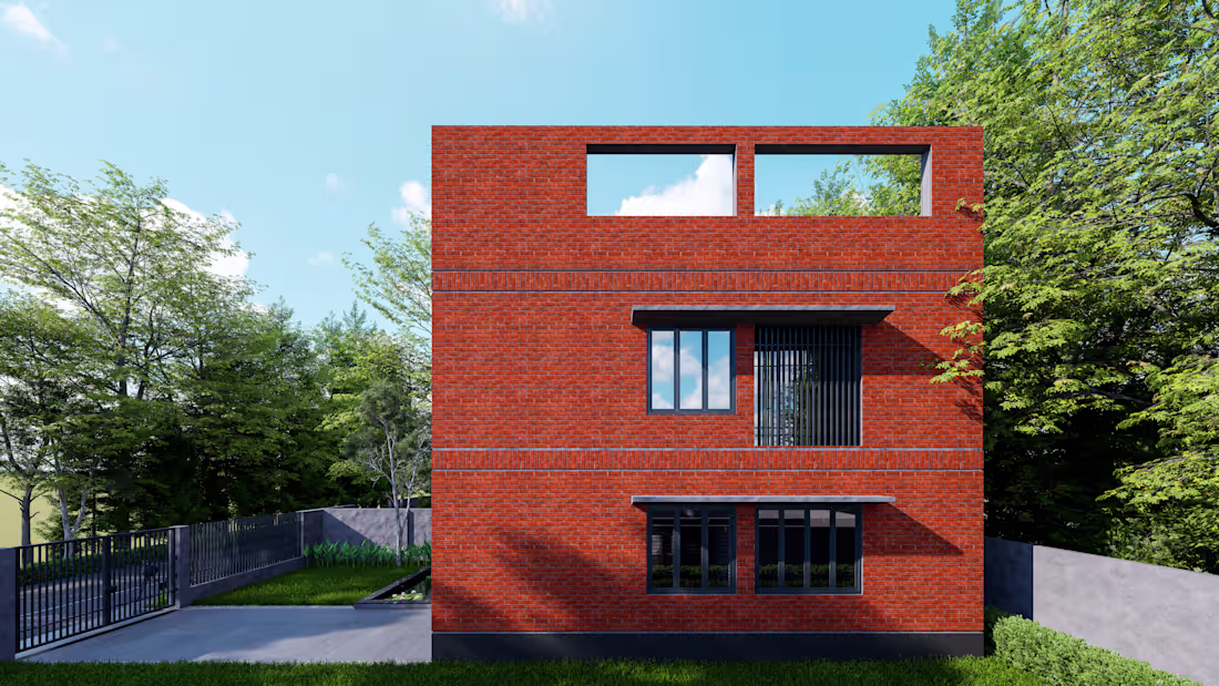 Cover image for house plan with exterior rendering