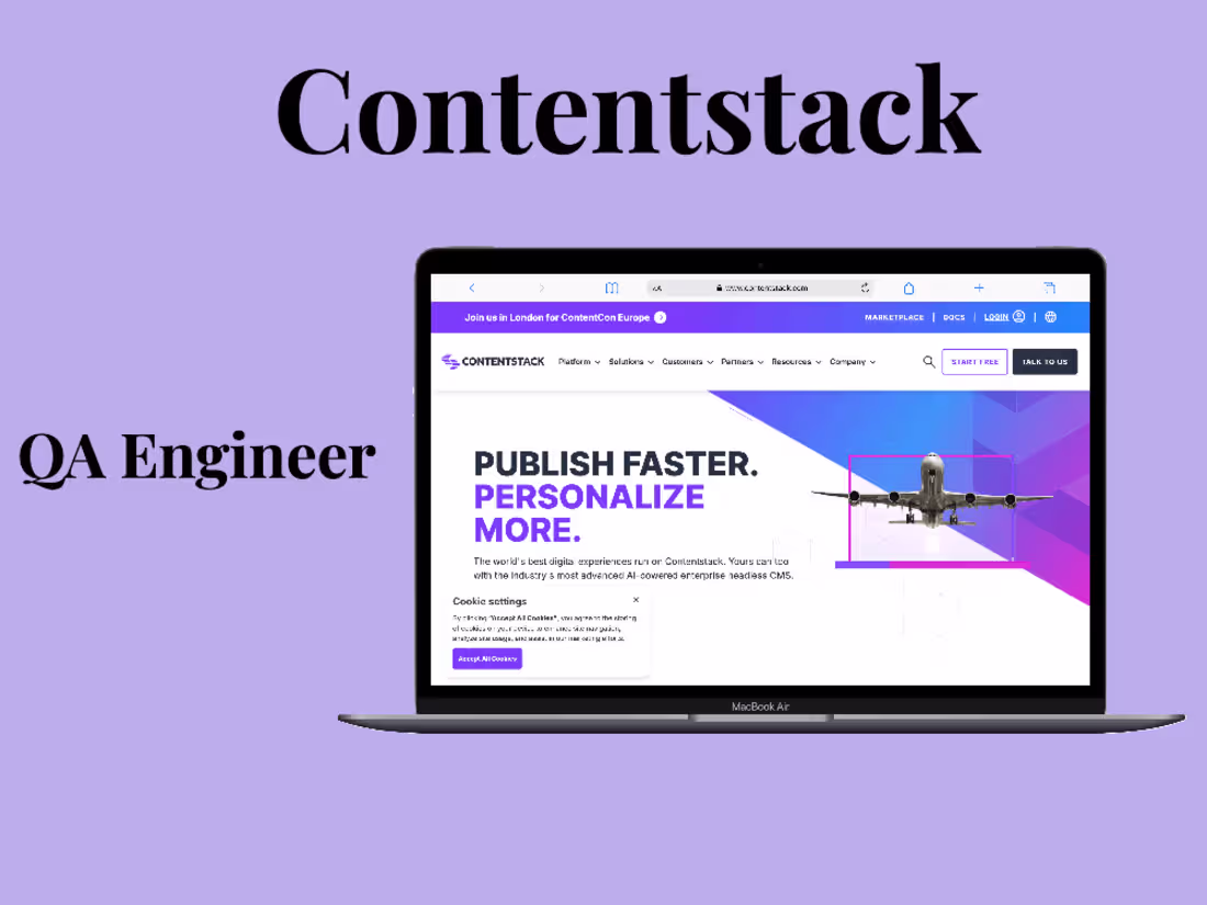 Cover image for Contentstack | QA Engineer