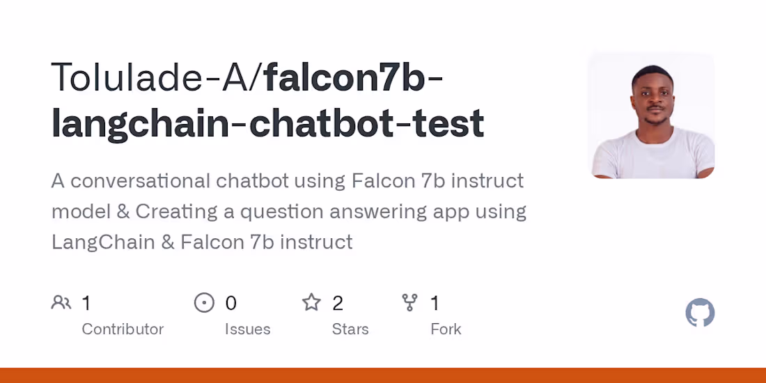 Cover image for Falcon7b LangChain Chatbot Development