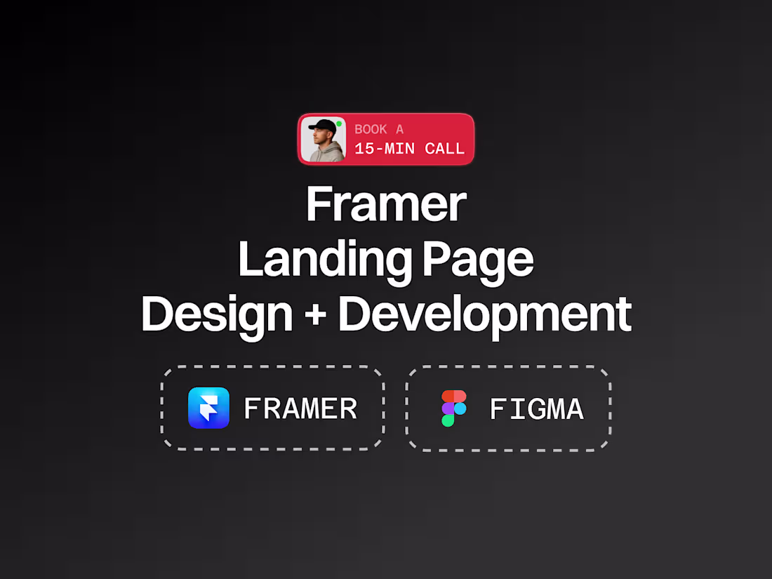 Cover image for Framer Landing Page Design & Development