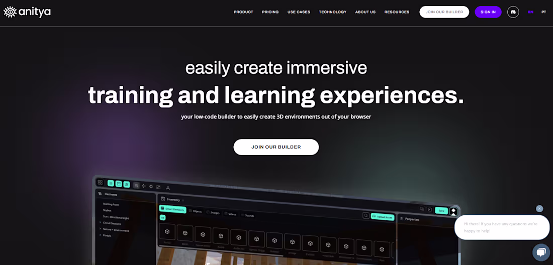 Cover image for Anitya – Low-Code Builder for Immersive 3D Experiences