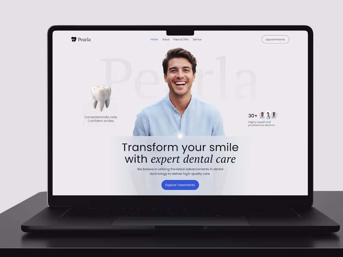 Cover image for Pearla is a modern dental
