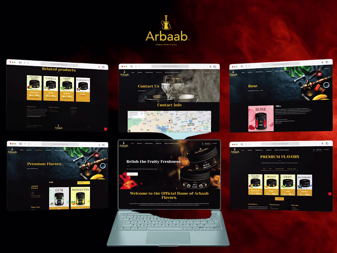 Cover image for Woocommerce Website for Hookah Flavours - Arbaab