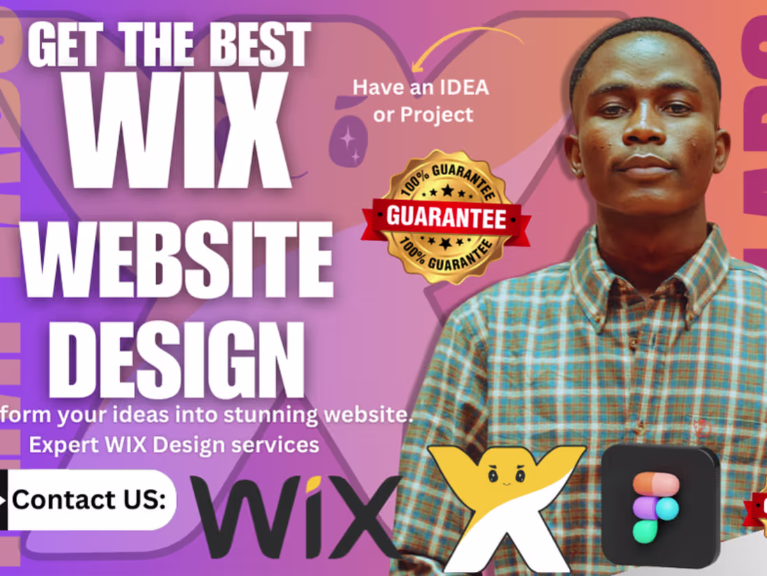 Cover image for I WILL DESIGN WIX WEBSITE, WIX STUDIO WEBSITE, 3D WIX WEBSITE