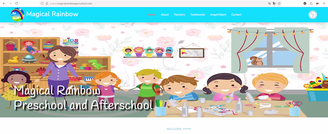 Cover image for Website for a kindergarten