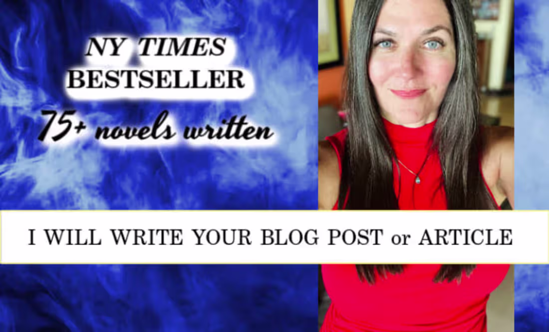 Cover image for I will write your blog post or article
