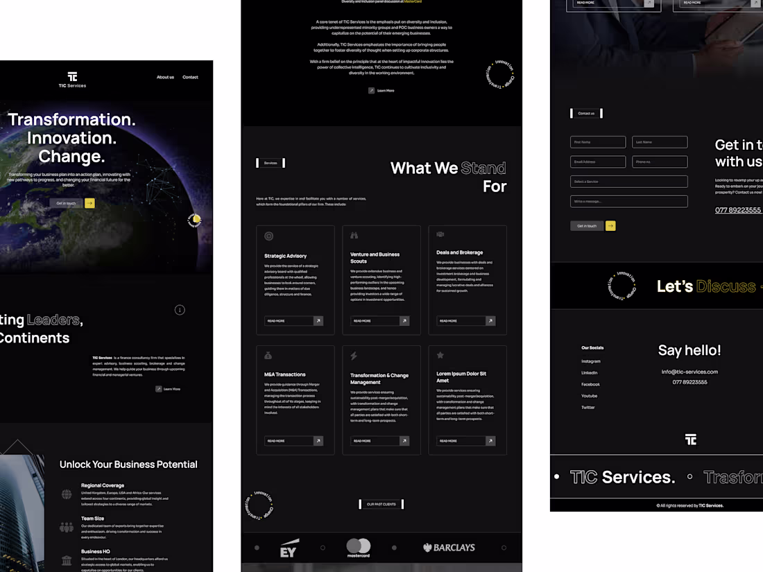 Cover image for TIC Services: Webflow Website Development