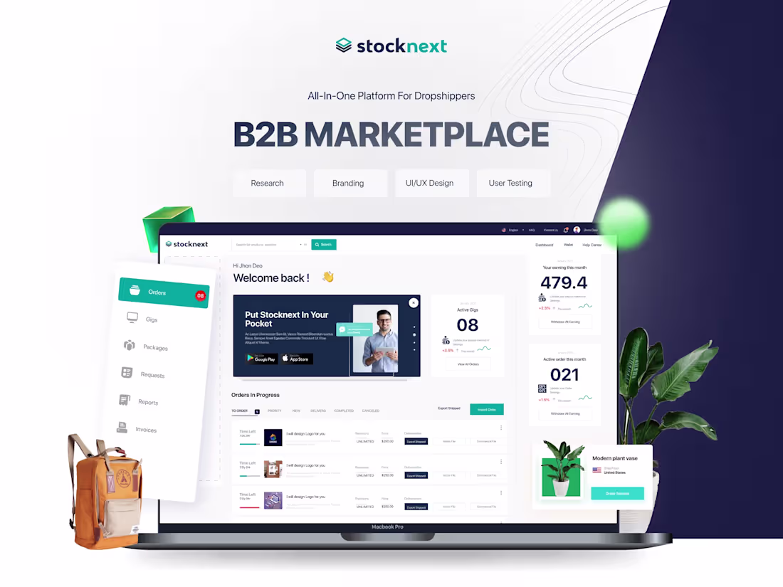 Cover image for Stocknext: B2B Dropshipping Platoform