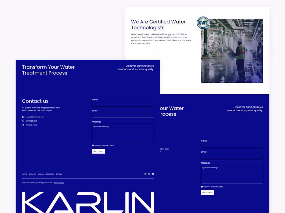 Cover image for Karlin Water, LLC | Website Design