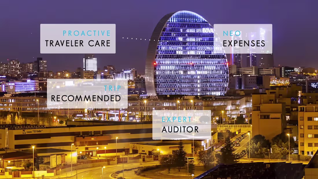 Cover image for BBVA. Global Business travel. Video promocional.