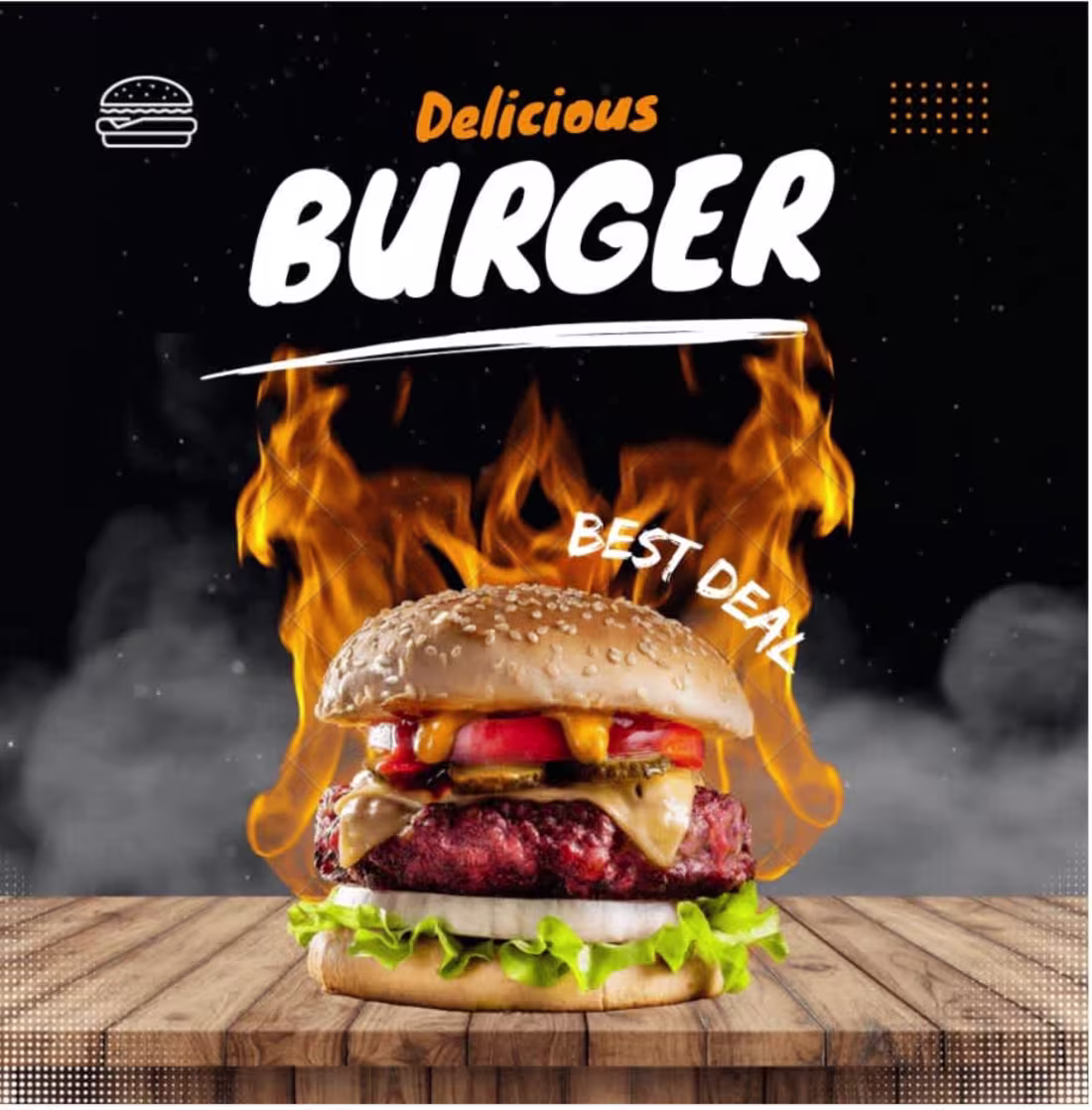 Cover image for Ultimate graphic design for burger frenchise 