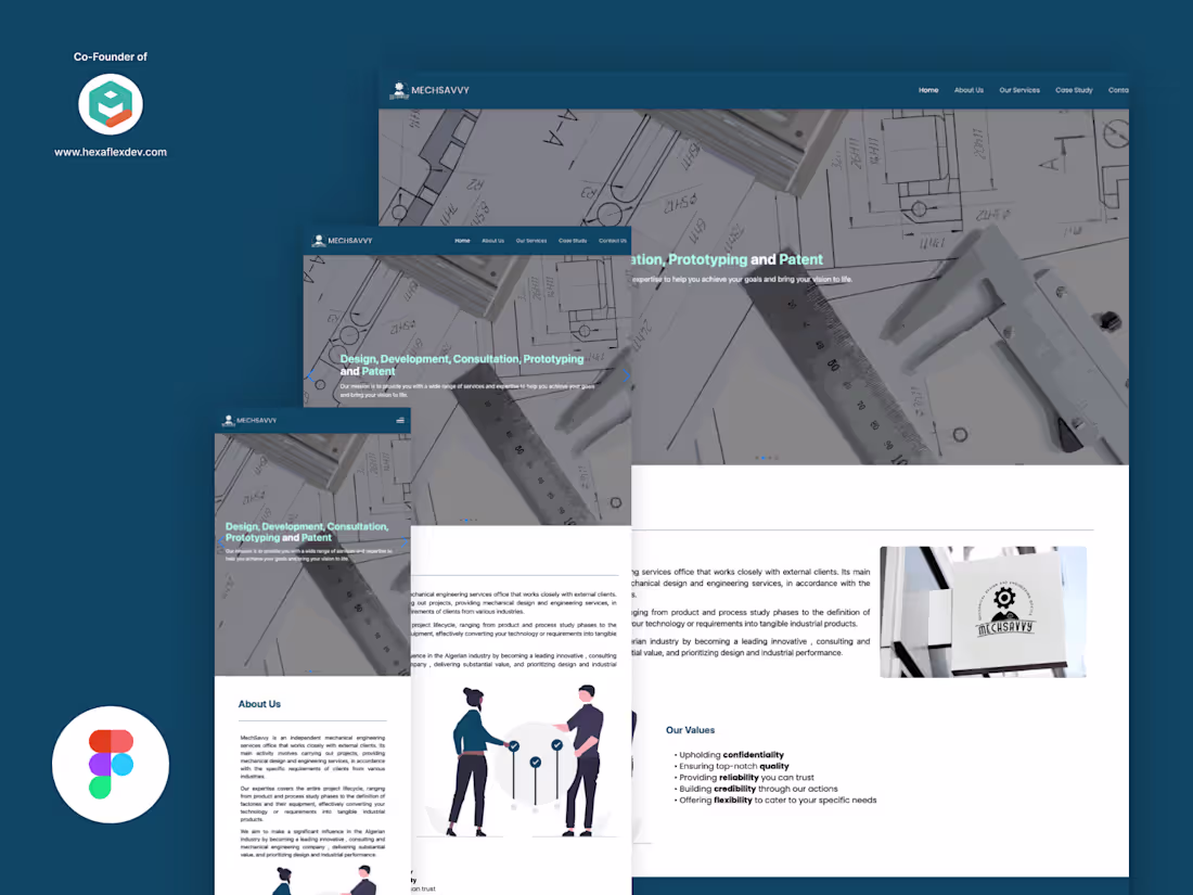 Cover image for Responsive Design for MechSavvy company
