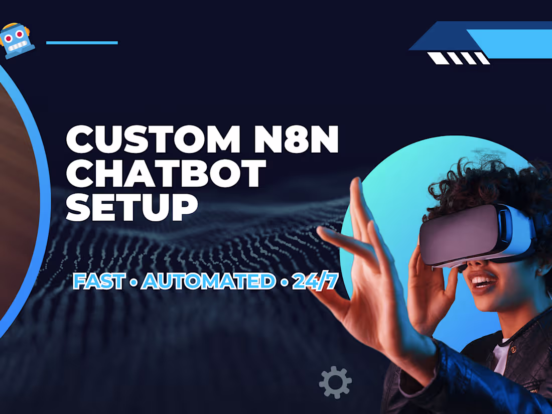 Cover image for I’ll Build You a Smart Chatbot Using n8n That Works 24/7