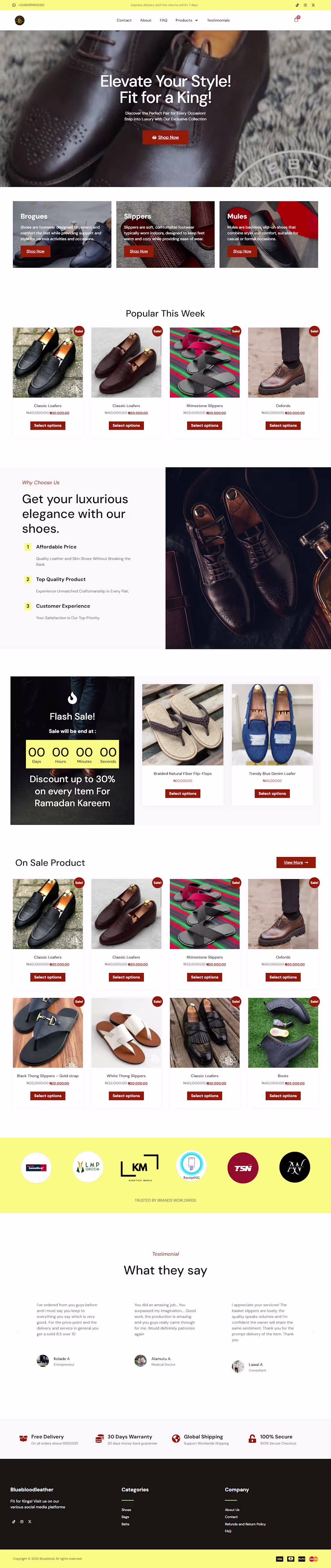 Cover image for Bluebloodleatherworks | E-commerce store