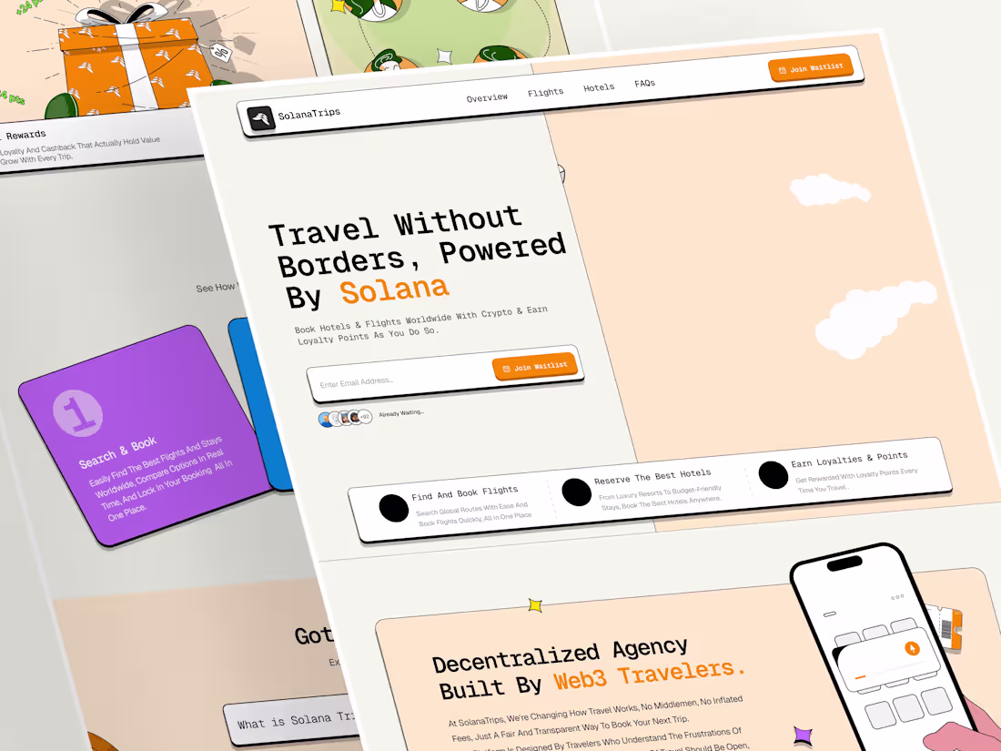 Cover image for Landing Page Design -SolanaTrips