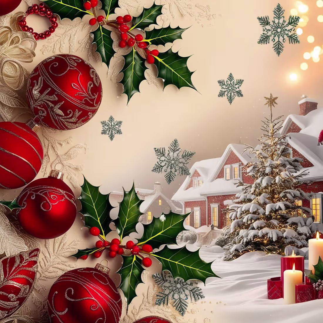Cover image for christmas background celebration :: Behance