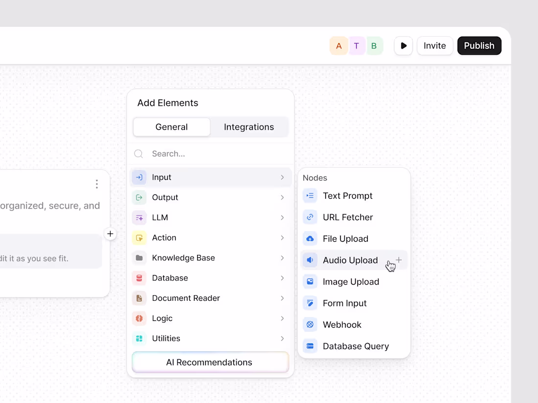 Cover image for Workflow Builder / Context Menu