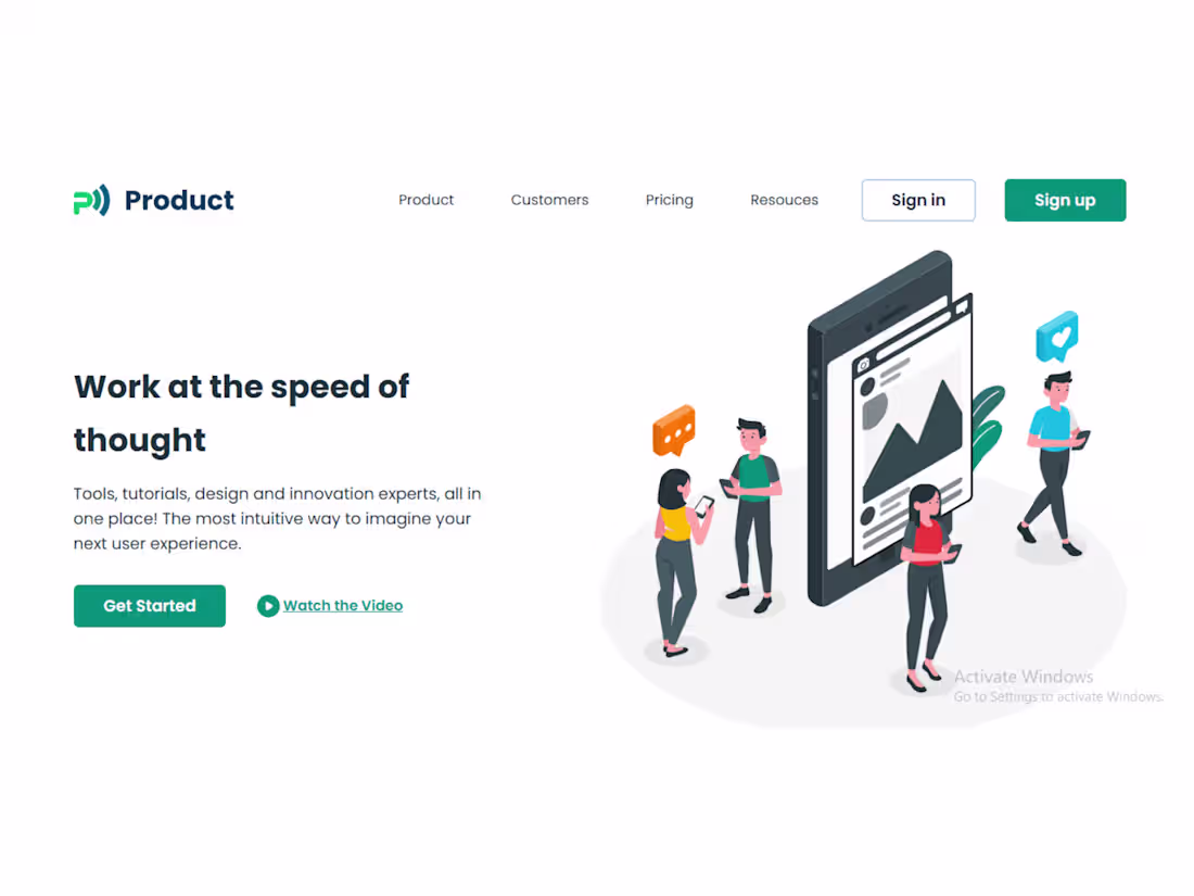 Cover image for  Custom Landing Page Design with Next.js, TailwindCSS, and JavaS