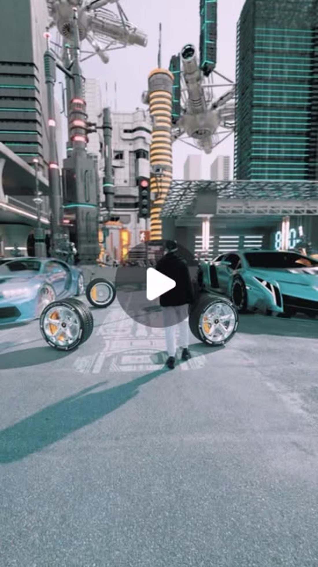 Cover image for Oasis - 3d render and composition 