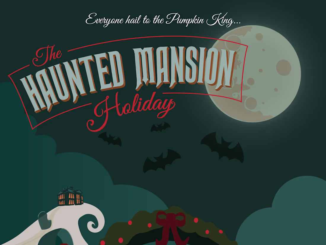 Cover image for Disney's Haunted Mansion Holiday Illustration
