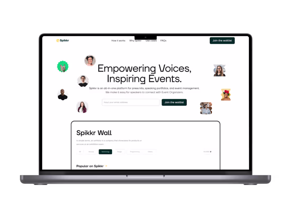 Cover image for 🎤Spikkr: Waitlist Website