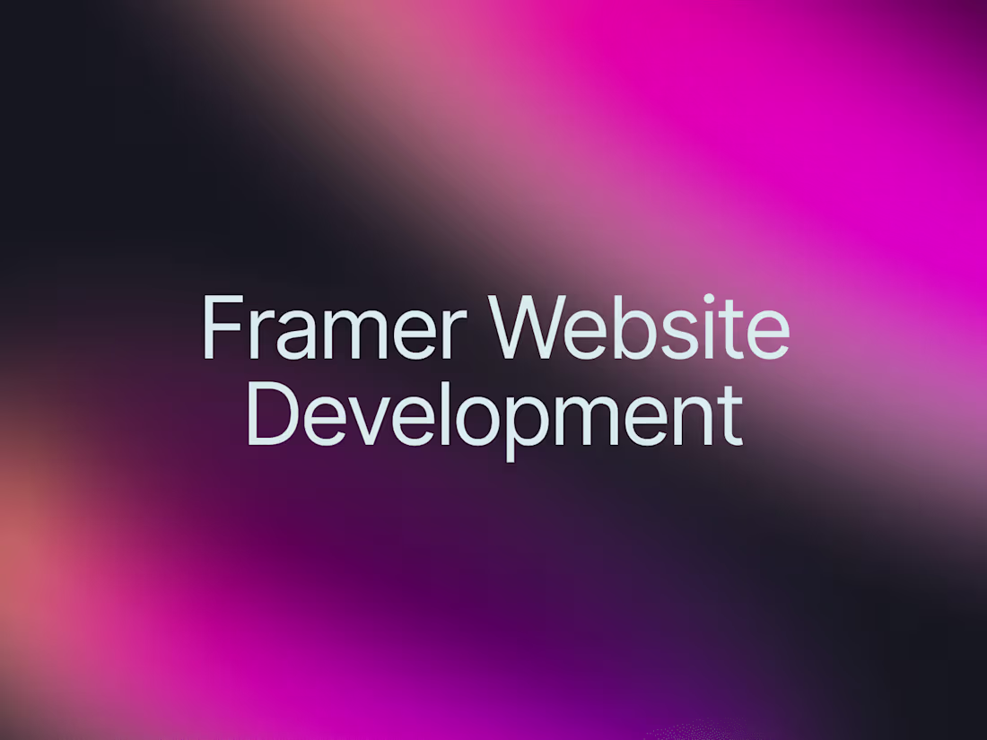 Cover image for Framer Website