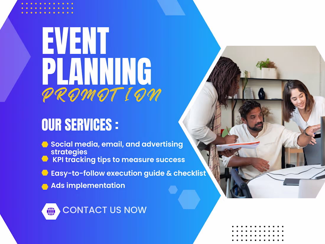 Cover image for I will design an event promotion plan with an execution guide