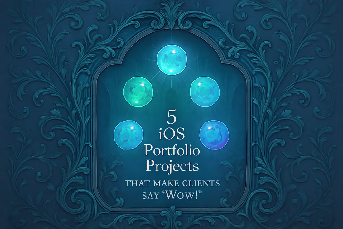 Cover image for 5 iOS Portfolio Projects That Make Clients Say “Wow!”