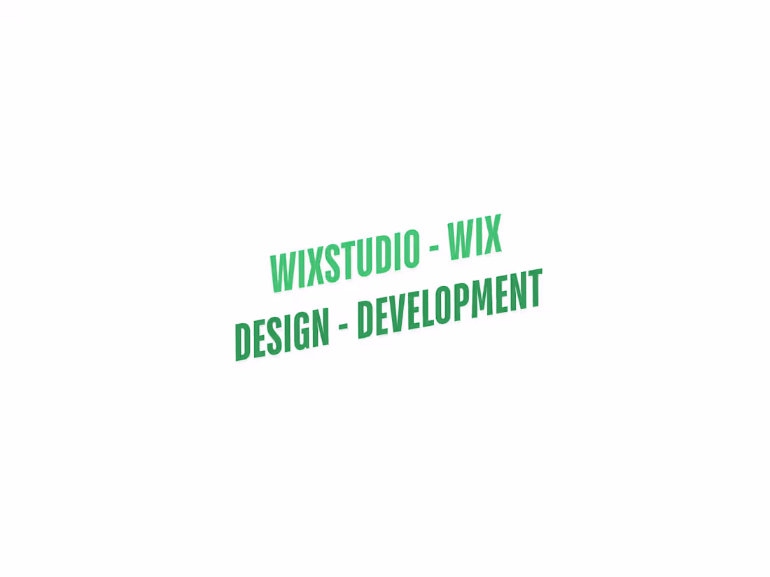 Cover image for Wix Studio Design and Development