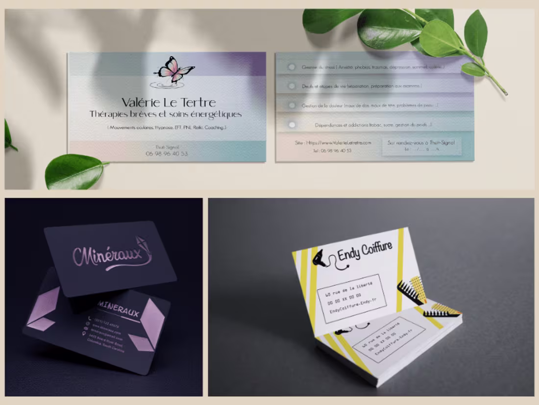 Cover image for Creation of business card
