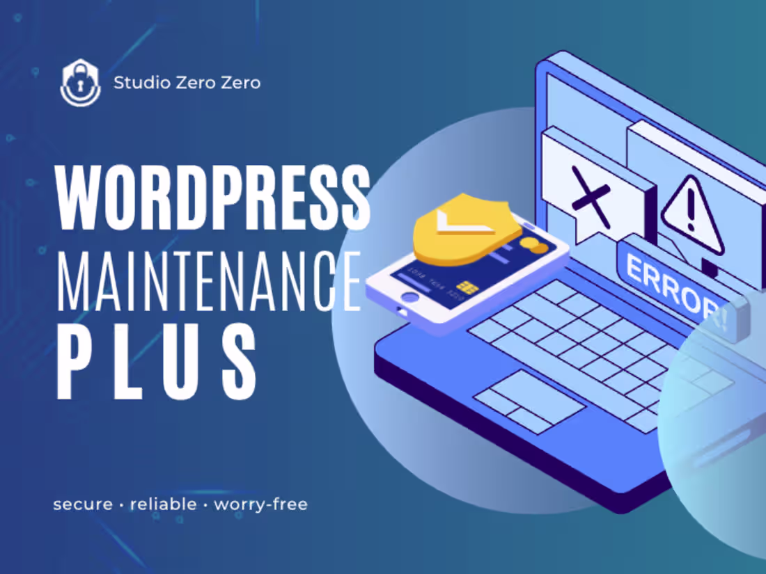 Cover image for WordPress Maintenance PLUS – $85/mo