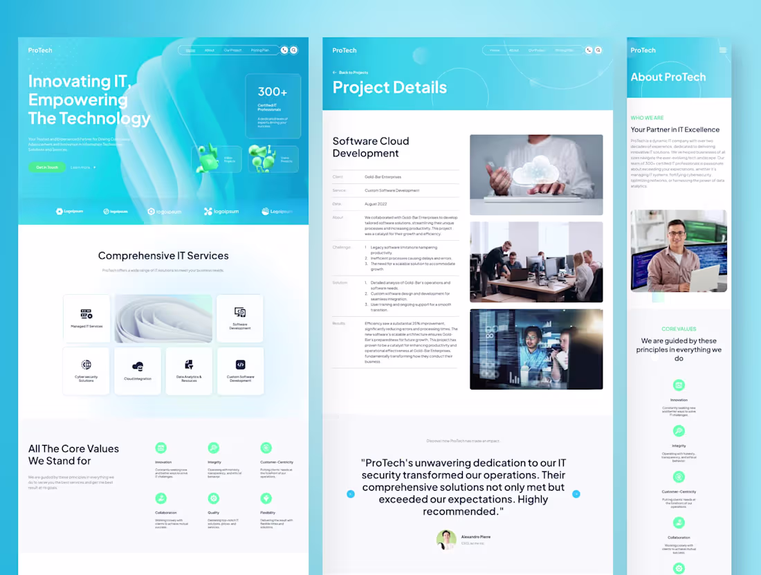 Cover image for IT Company Framer Website