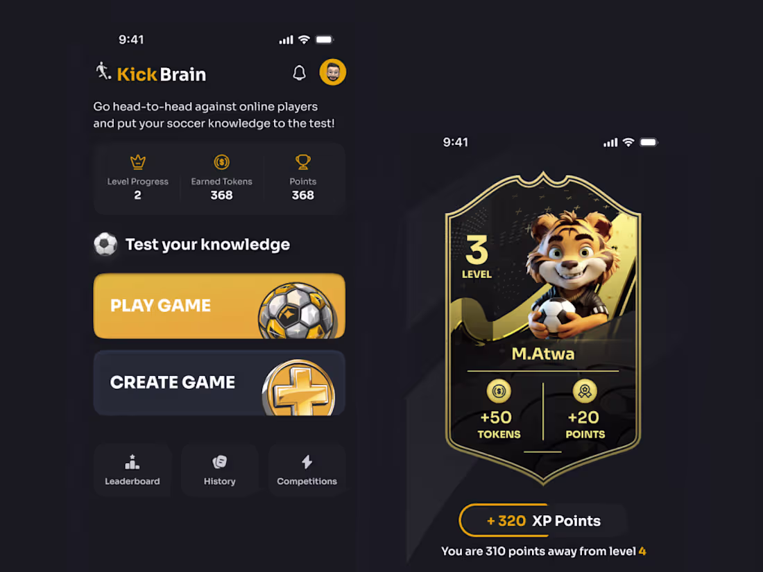 Cover image for KickBrain Soccer Trivia Game