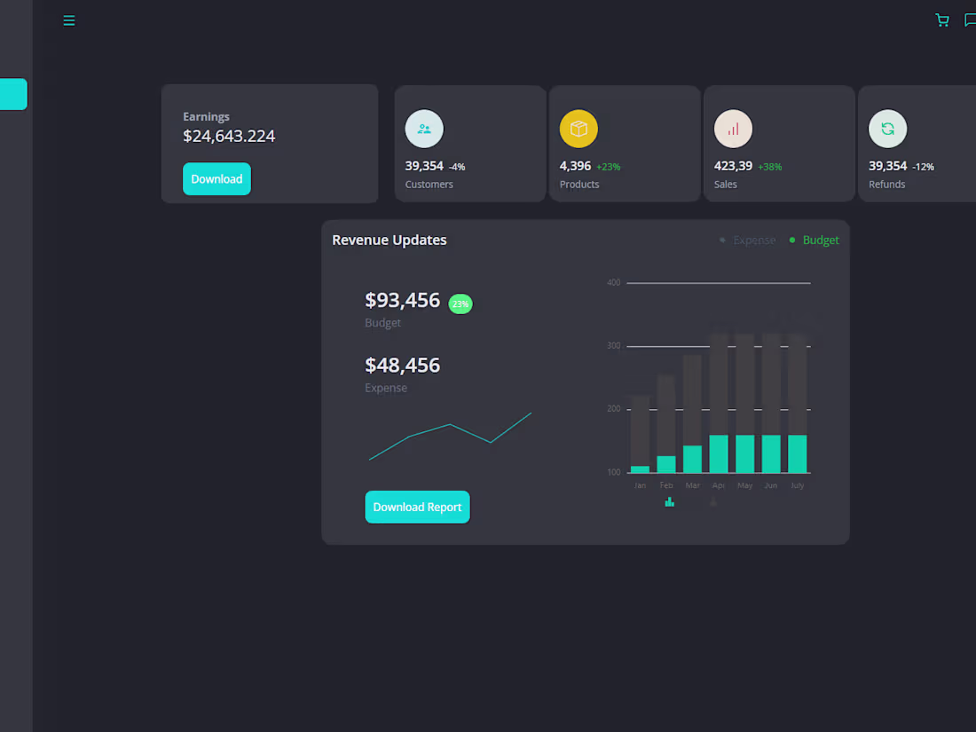 Cover image for React/Next Dashboard