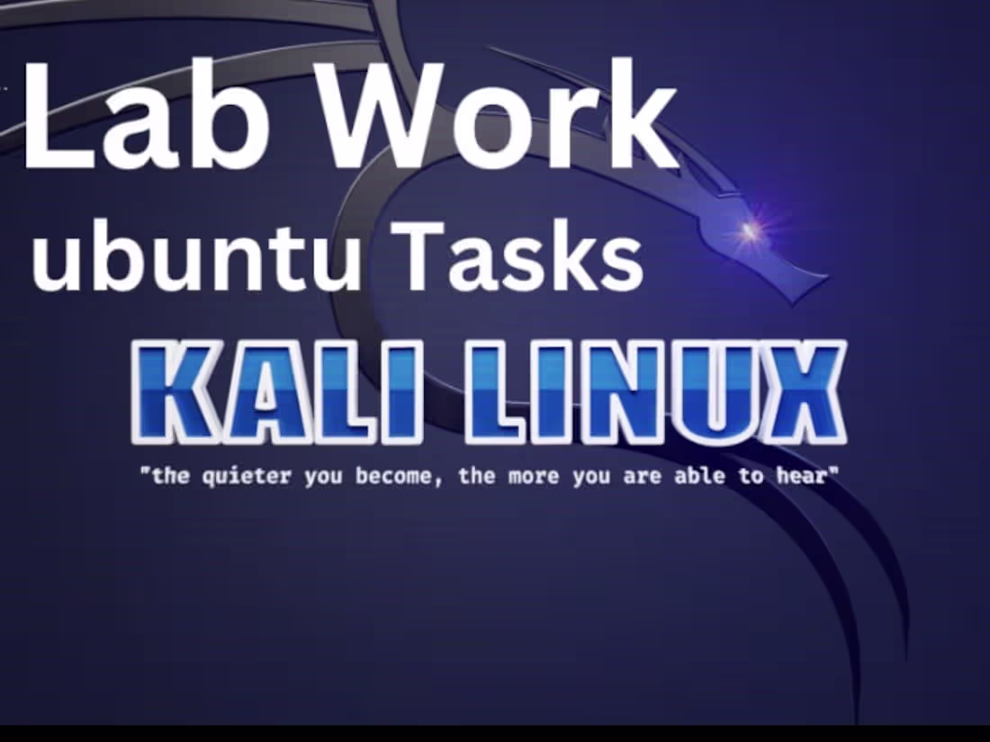 Cover image for I will do any task or work in  Kali Linux and Ubuntu server
