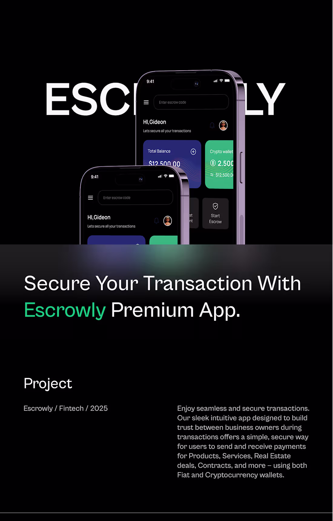 Cover image for ESCROWLY – Escrow Payment Platform for Businesses.