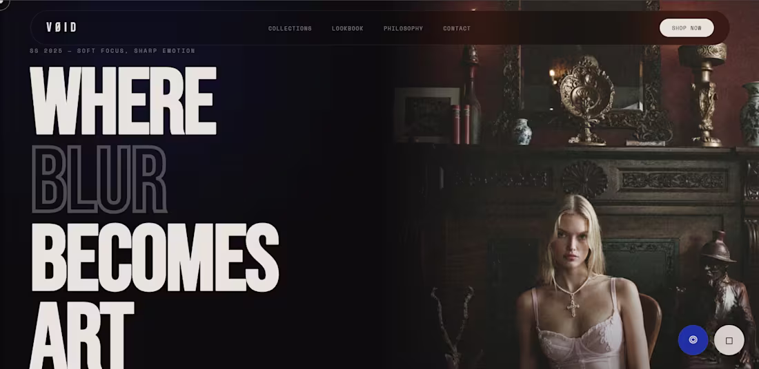 Cover image for Dark Brutalist Fashion Editorial Site with Bold Layouts