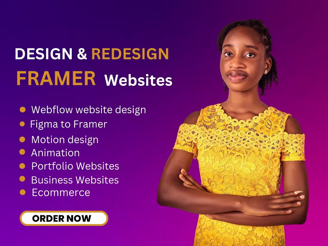 Cover image for I will design framer website