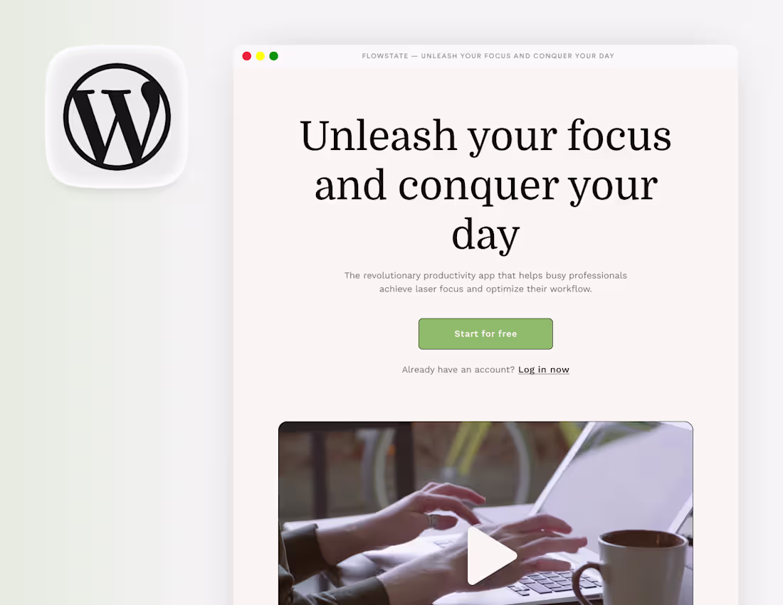 Cover image for Launch a conversion-focused WordPress landing page in 7 days
