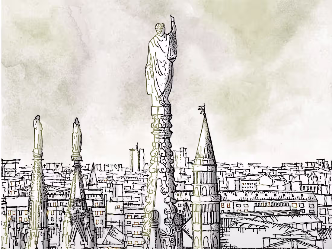 Cover image for  Hand-drawing sketch illustrations of landscapes and buildings