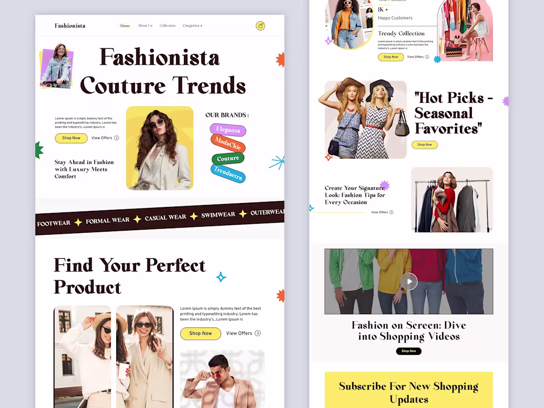 Cover image for 
Fashion - E-commerce Landing Page