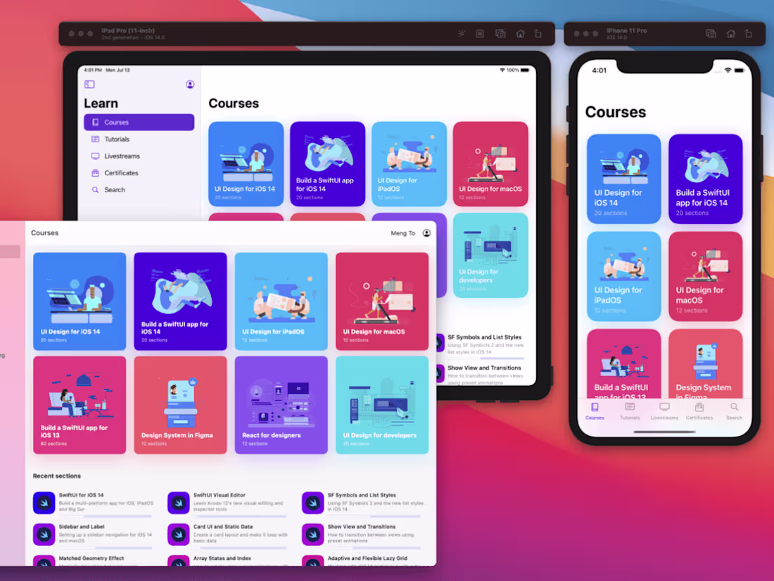 Cover image for You will get apps for all apple platform in swift and swiftUI