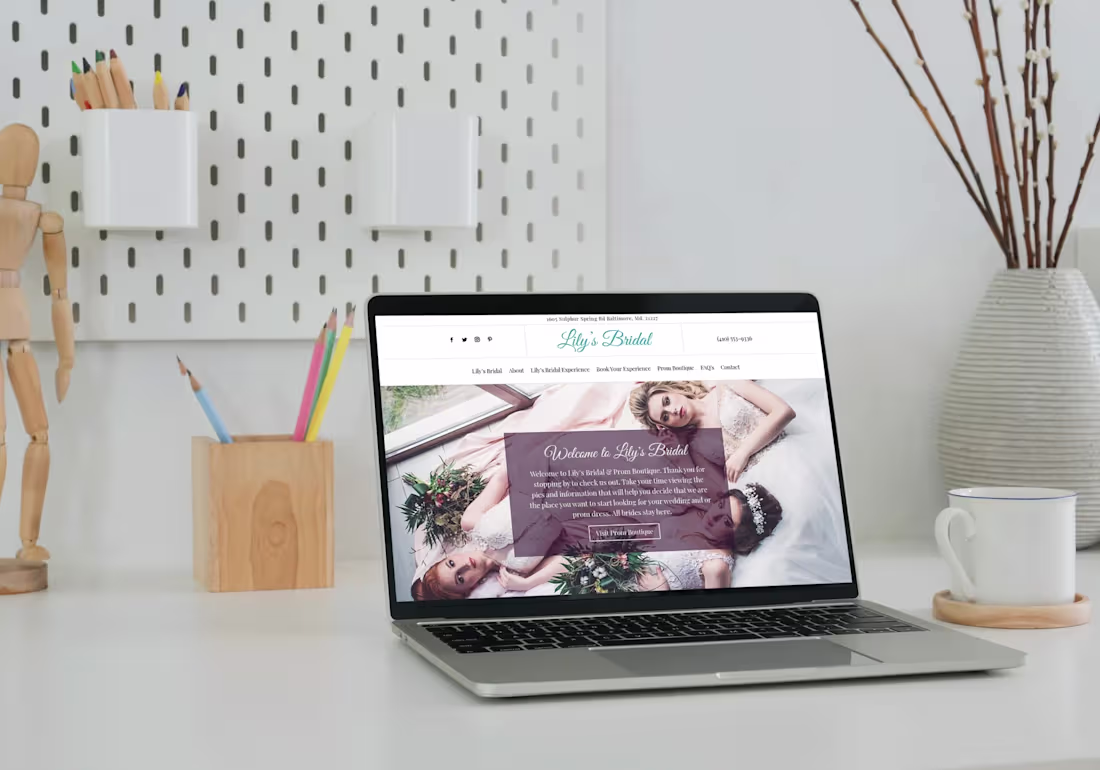 Cover image for Wedding Gown Shop Website