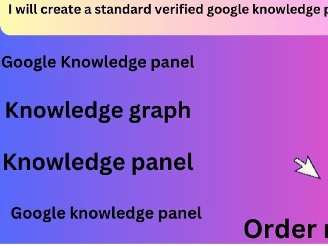 Cover image for I WILL CREATE OR EDIT GOOGLE KNOWLEDGE PANEL