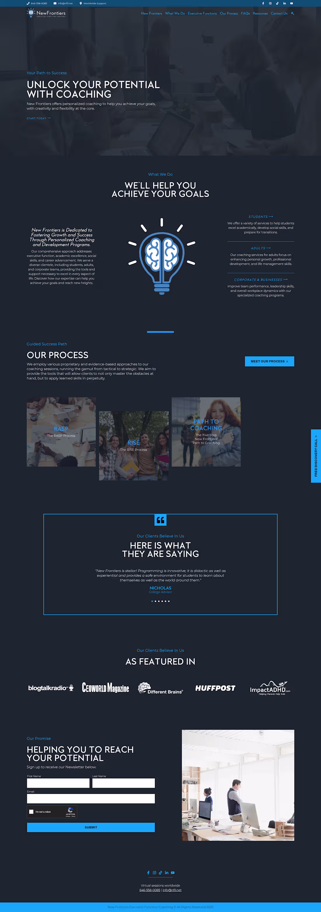 Cover image for Coaching Website Redesign | WordPress | Elementor